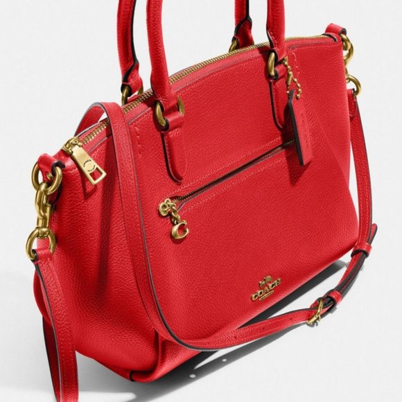 NWT COACH Elise Satchel B4/Red Apple - Picture 6 of 7